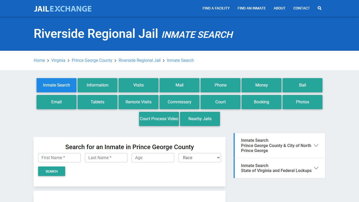 Riverside Regional Jail, VA Inmate Search: Roster & Mugshots